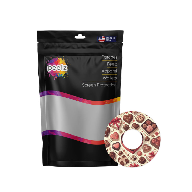 Peelz Chocolate Love FreeStyle Libre 3 Plus & Lingo  Patch Tape - Pump Peelz Patch Medical Tape