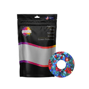 Peelz Crimson Blooms Patch Tape Designed for the FreeStyle Libre 3 Plus & Lingo Patch Medical Tape