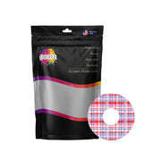 Peelz Party Plaid FreeStyle Libre 3 Plus & Lingo  Patch Tape - Pump Peelz Patch Medical Tape