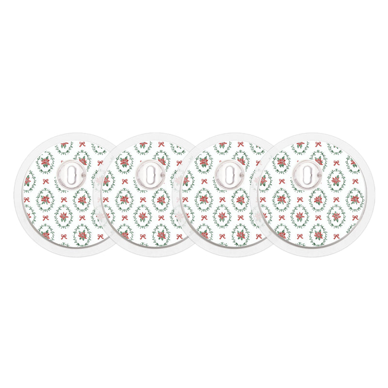 Peelz Poinsettia Parade FreeStyle Libre 3 Plus & Lingo  Sensor Sticker - Pump Peelz Peelz/Stickers