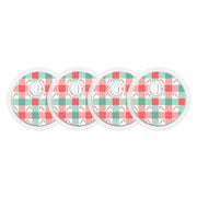 Peelz Peppermint Plaid FreeStyle Libre 3 Plus & Lingo  Sensor Sticker - Pump Peelz Peelz/Stickers