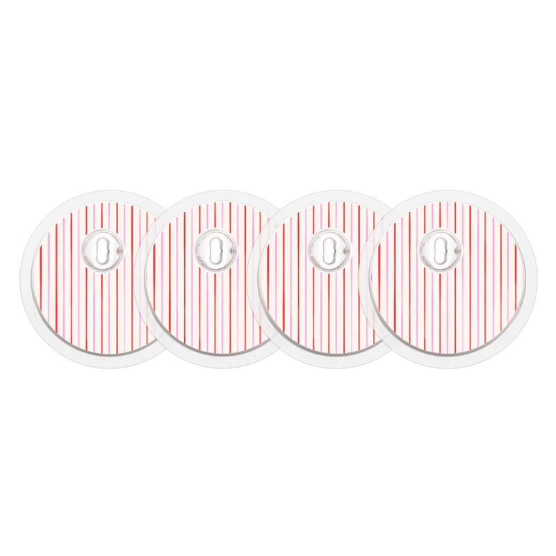 Peelz Peppermint Stripes FreeStyle Libre 3 Plus & Lingo  Sensor Sticker - Pump Peelz Peelz/Stickers