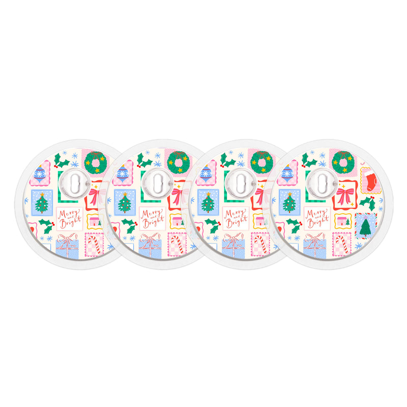 Peelz Holiday Greetings FreeStyle Libre 3 Plus & Lingo  Sensor Sticker - Pump Peelz Peelz/Stickers
