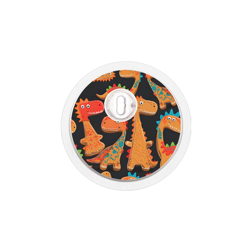 Peelz Jurassic Gingerbread FreeStyle Libre 3 Plus & Lingo  Sensor Sticker - Pump Peelz Peelz/Stickers