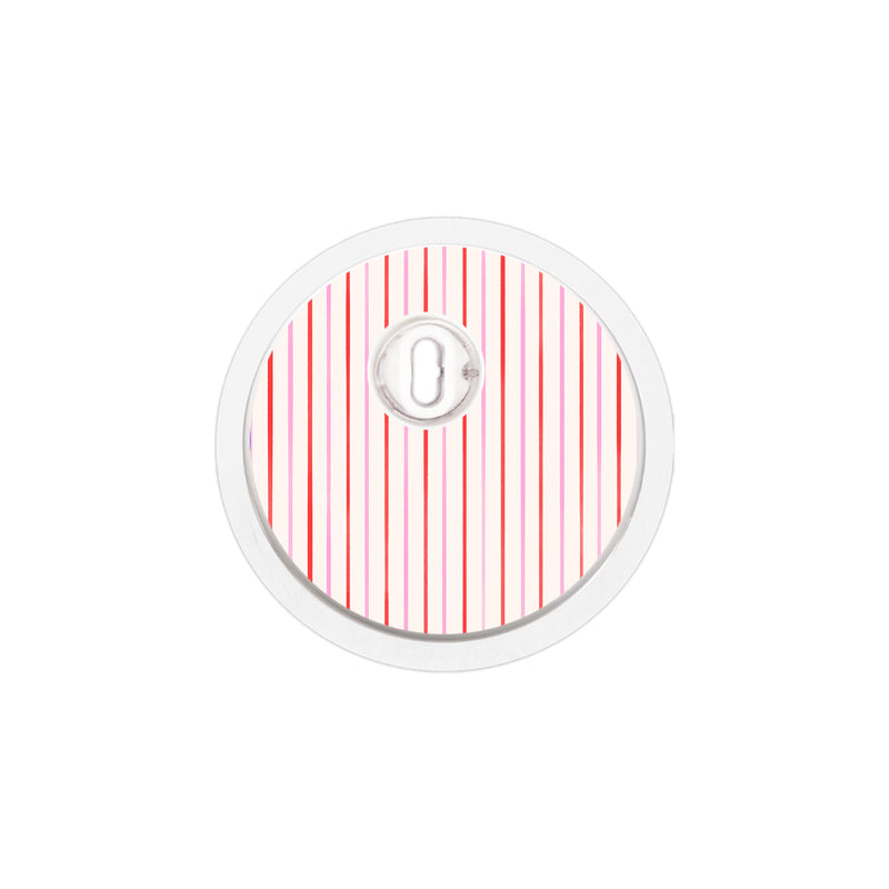 Peelz Peppermint Stripes FreeStyle Libre 3 Plus & Lingo  Sensor Sticker - Pump Peelz Peelz/Stickers