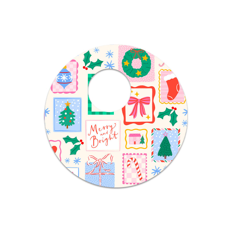 Peelz Holiday Greetings FreeStyle Libre 3 Plus & Lingo  Sensor Sticker - Pump Peelz Peelz/Stickers