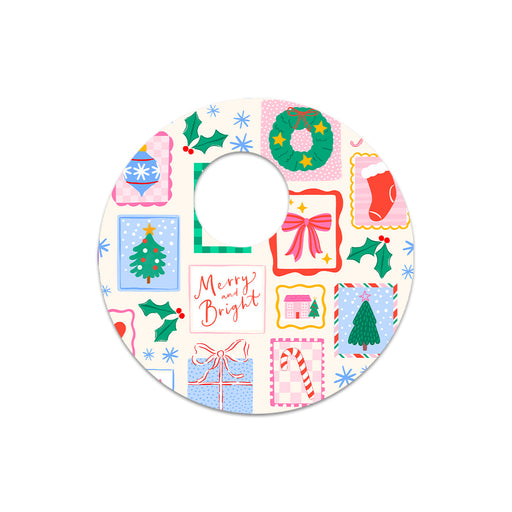 Peelz Holiday Greetings FreeStyle Libre 3 Plus & Lingo  Sensor Sticker - Pump Peelz Peelz/Stickers