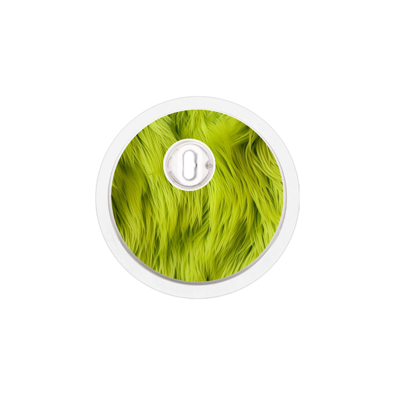 Peelz Green Fur Sticker Designed for the FreeStyle Libre 3 Plus & Lingo  Sensor Peelz/Stickers