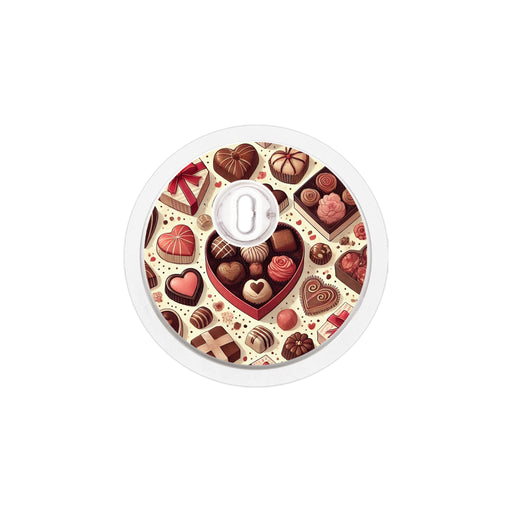Peelz Chocolate Love Sticker Designed for the FreeStyle Libre 3 Plus & Lingo  Sensor Peelz/Stickers