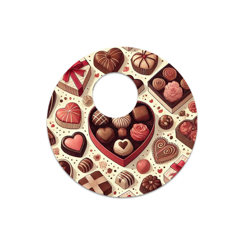 Peelz Chocolate Love Sticker Designed for the FreeStyle Libre 3 Plus & Lingo  Sensor Peelz/Stickers
