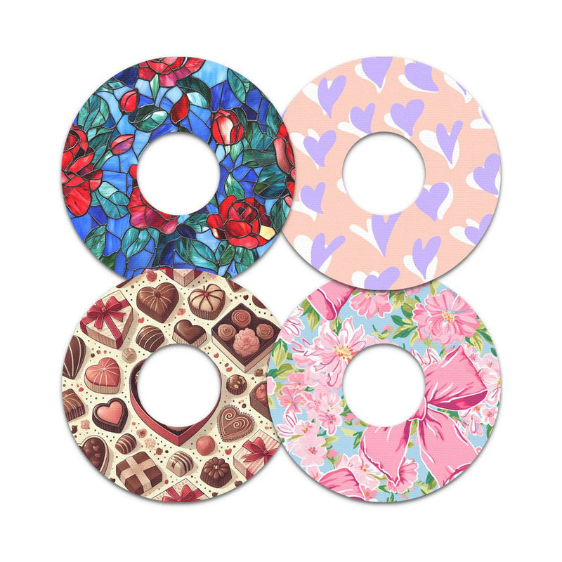 Peelz Valentine Variety Pack FreeStyle Libre 3 Plus & Lingo  Patch Tape - Pump Peelz Patch Medical Tape