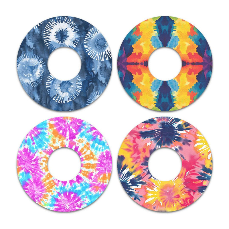 Peelz Tie Dye Variety Pack FreeStyle Libre 3 Plus & Lingo  Patch Tape - Pump Peelz Patch Medical Tape
