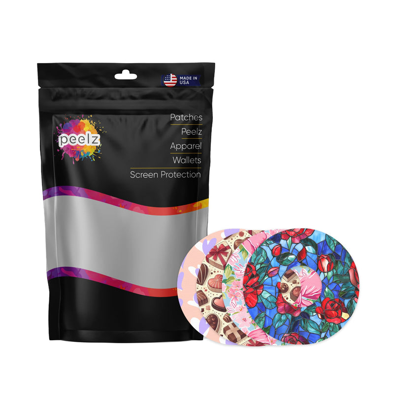 Peelz Valentine Variety Pack FreeStyle Libre 3 Plus & Lingo  Patch Tape - Pump Peelz Patch Medical Tape