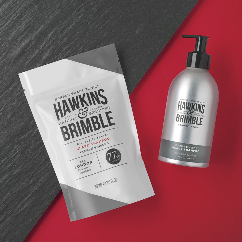 Hawkins & Brimble COM Beard Shampoo Eco Refillable 10.1 fl oz