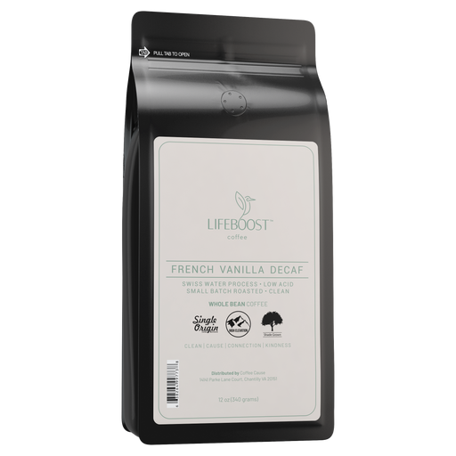 Lifeboost Coffee French Vanilla Decaf Decaf Roast