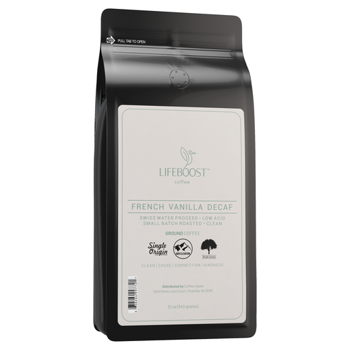 Lifeboost Coffee French Vanilla Decaf Decaf Roast
