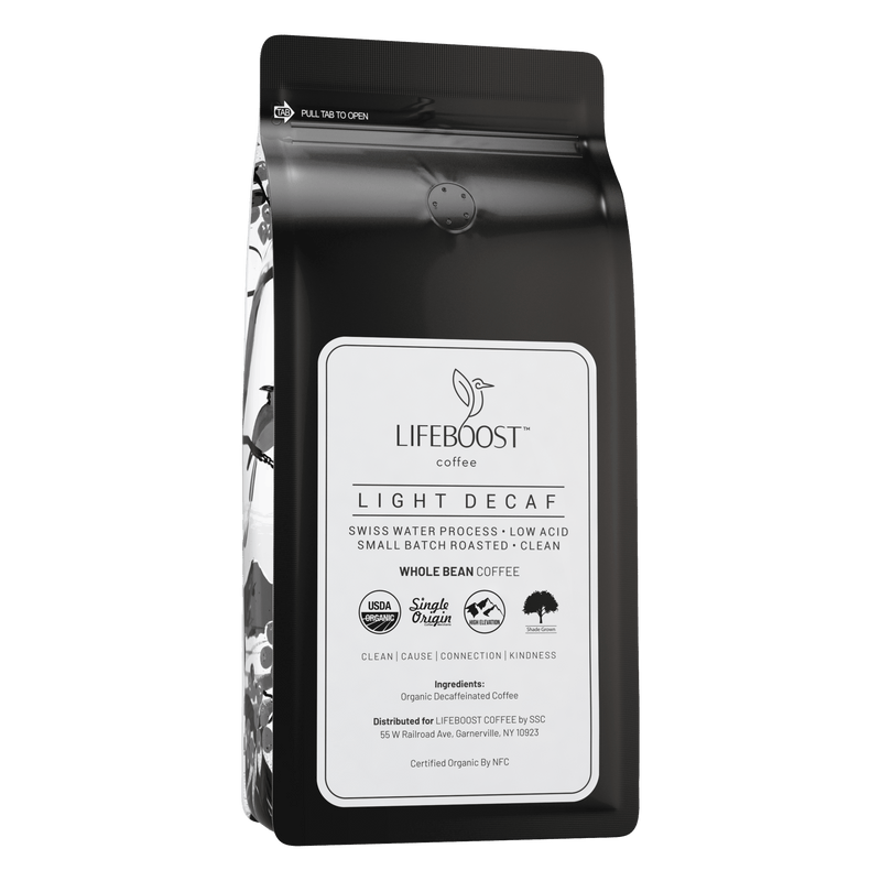 Lifeboost Coffee Light Decaf Decaf Roast Dark Slate Gray Whole Bean / 1