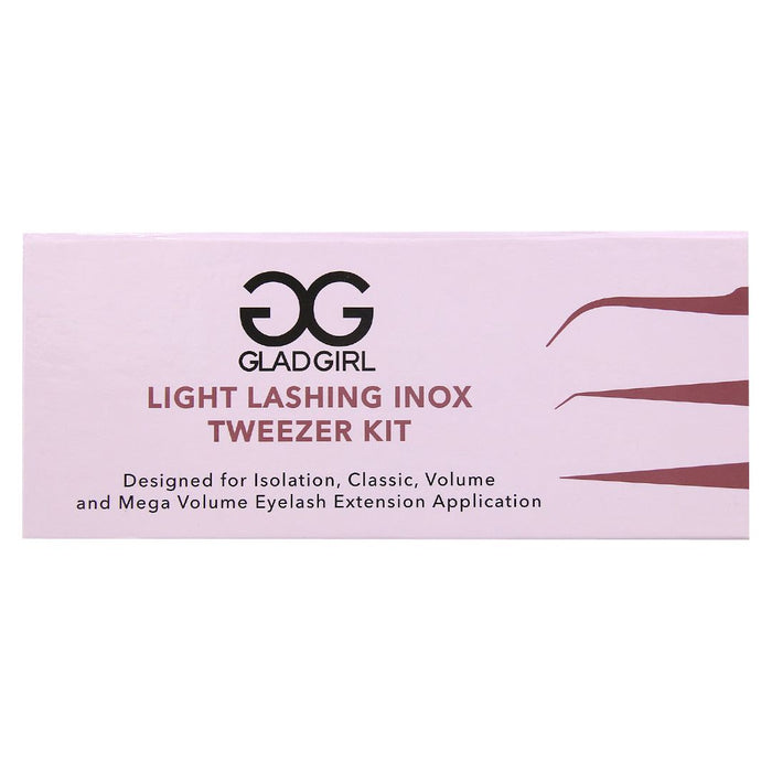 GladGirl   - Light Lashing Inox Tweezer Kit
