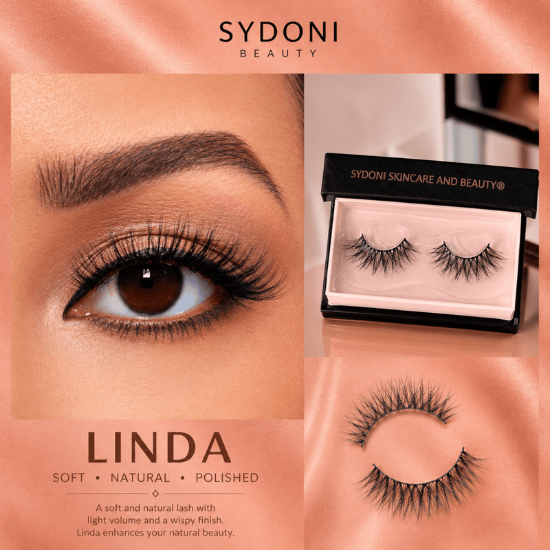 Sydoni Skincare and Beauty SYDONI "LINDA" LUXURY MINK LASHES - Soft, Natural, Polished False Eyelashes