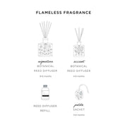 Rosy Rings Signature Botanical Reed Diffuser - Roman Lavender 13oz Botanical Diffuser White Smoke