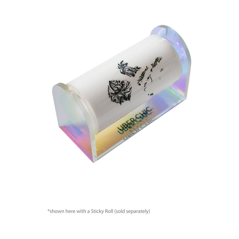 UberChic Beauty Sticky Roll Iridescent Acrylic Holder Tool
