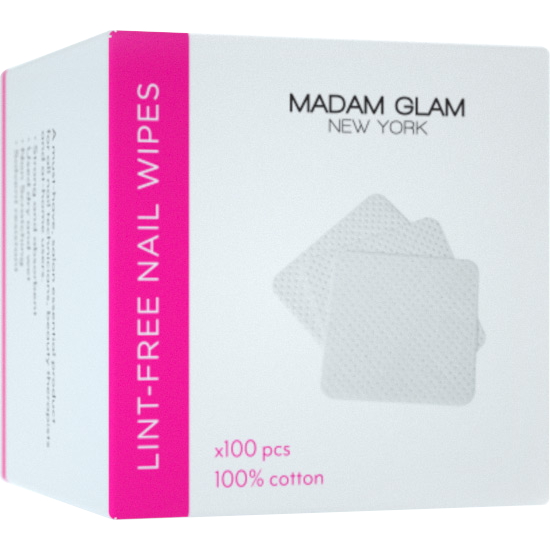 Madam Glam - Lint-Free Nail Wipes - 100 Pcs.