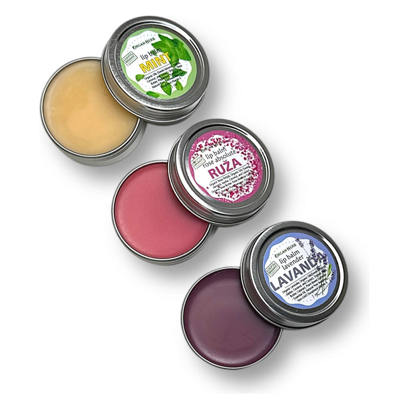OrganHerb OrganHerb Organic Mint Lip Balm 1 oz – Refreshing Hydration with Pure Peppermint Essence Organic Lip Balms
