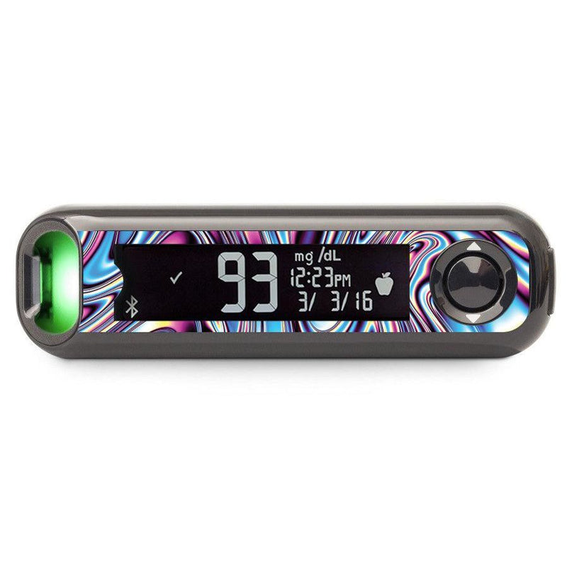 Peelz Liquid Metal Bayer Contour© Next One Glucometer Peelz/Stickers