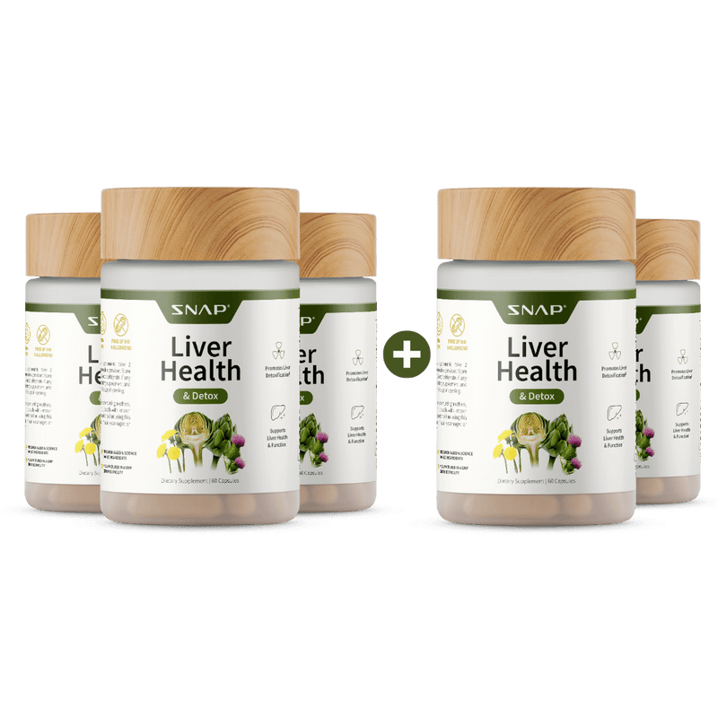 Snap Supplements Liver Health & Detox - Buy 3, Get 2 FREE!
