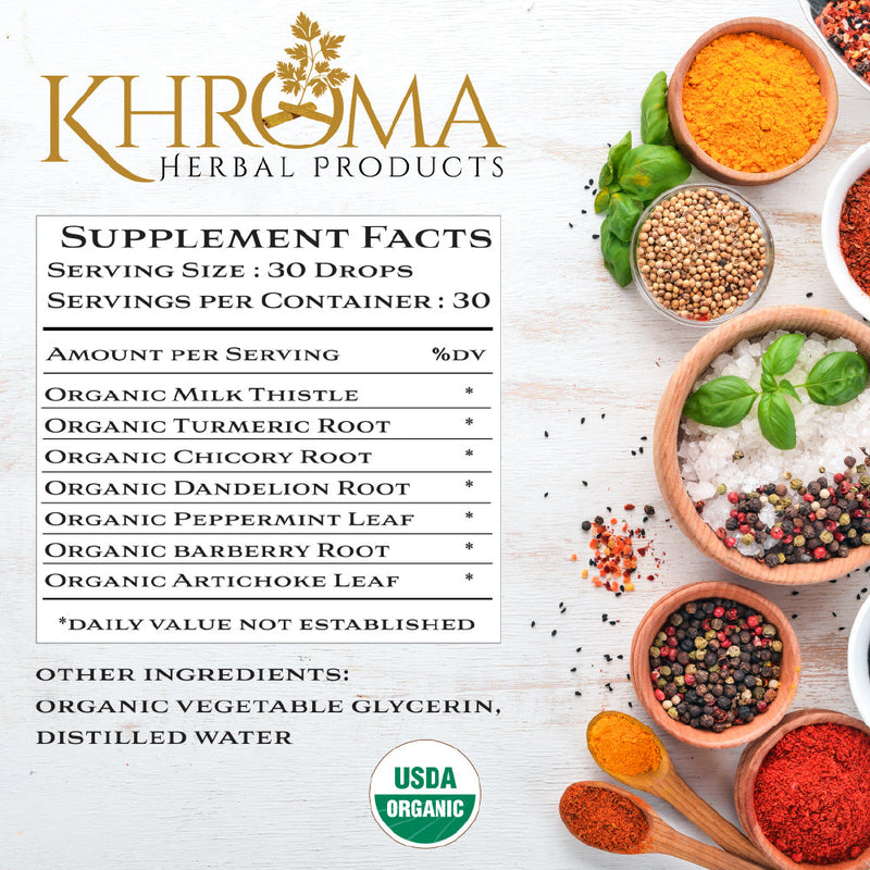 Khroma Herbal Products Liver Love - Organic Liver Support Supplements