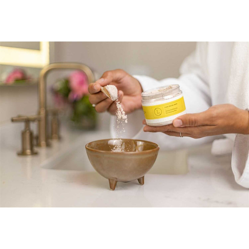 Lizush Natural Clay Facial Mask, Exfoliating Mask, Glowing skin Mask BODY SCRUBS