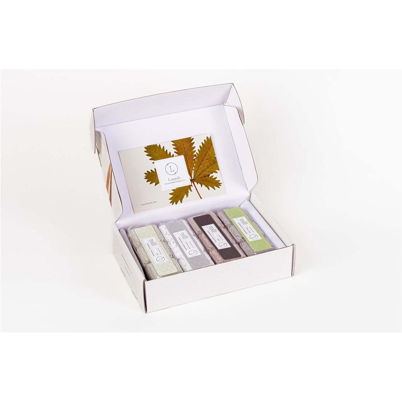 Lizush Earthy Shower Steamer Gift Box for Men and Women, Set of 12 Shower Steamers Package