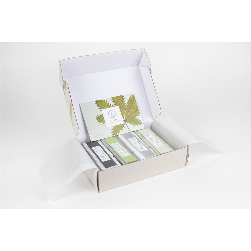 Lizush Earthy Shower Steamer Gift Box for Men and Women, Set of 12 Shower Steamers Package