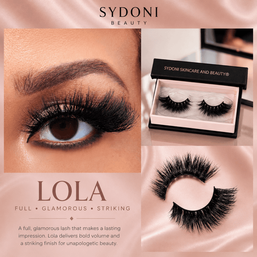 Sydoni Skincare and Beauty SYDONI "LOLA" LUXURY MINK LASHES - Full, Glamorous, Striking Mink Lashes