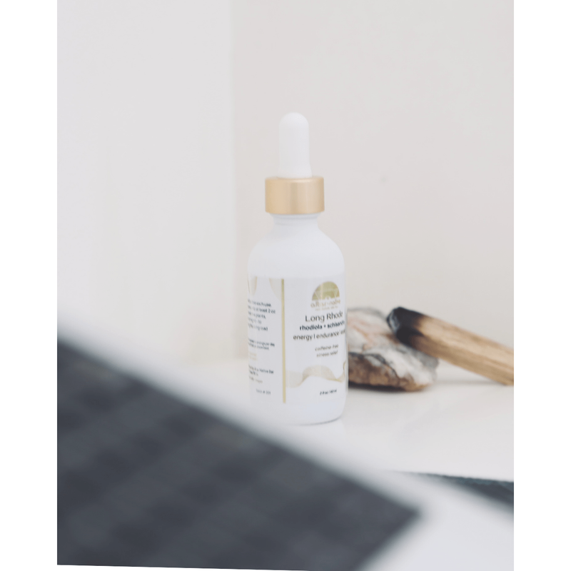 Altar Native (PRE-ORDER) Long Rhode ⟡ Rhodiola + Schisandra Adaptogen Drops Tincture Light Gray Dropper,Pump
