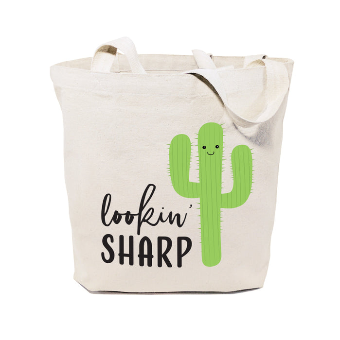 Lookin' Sharp! Cotton Canvas Tote Bag