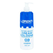 Vip Barber Supply Lorenti Cream Cologne 400ml - 2-in-1 Aftershave, Skin Regenerating & Refreshing Aftershave Cream Cologne White Smoke Iceberg