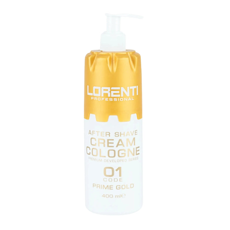 Vip Barber Supply Lorenti Cream Cologne 400ml - 2-in-1 Aftershave, Skin Regenerating & Refreshing Aftershave Cream Cologne White Smoke Prime Gold