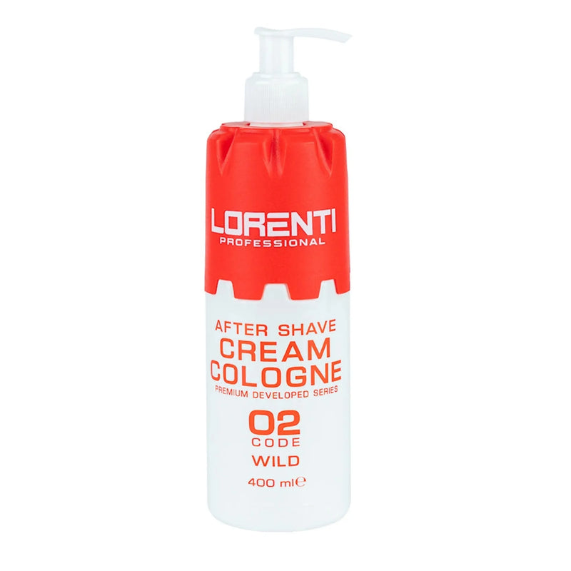 Vip Barber Supply Lorenti Cream Cologne 400ml - 2-in-1 Aftershave, Skin Regenerating & Refreshing Aftershave Cream Cologne White Smoke Wild