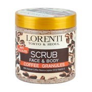 Vip Barber Supply Lorenti Face & Body Scrub Series 16.9oz | 500ml Face Scrub White Smoke Coffee Granules