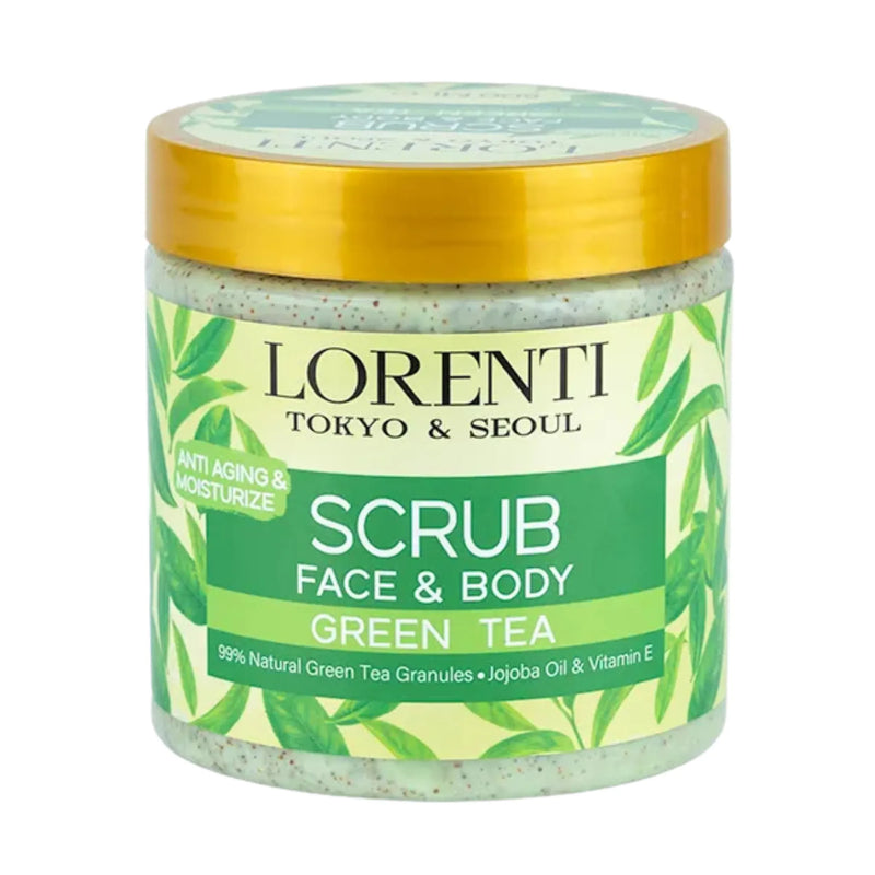 Vip Barber Supply Lorenti Face & Body Scrub Series 16.9oz | 500ml Face Scrub White Smoke Green Tea