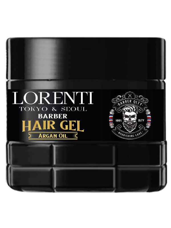 Vip Barber Supply Lorenti Hair Gel 500ml Styling Gel Black Argan