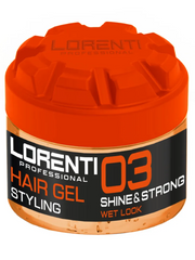 Vip Barber Supply Lorenti Hair Styling Gel 300ml Styling Gel Orange Red 03 Shine & Strong Hold