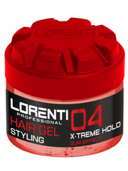 Vip Barber Supply Lorenti Hair Styling Gel 300ml Styling Gel Dark Red 04 X-treme Hold Gum Effect