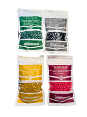 Vip Barber Supply Lorenti Peelable Hard Wax Beads 250g Depilatory Wax White Smoke Azulen,Natural,Powdered,Black