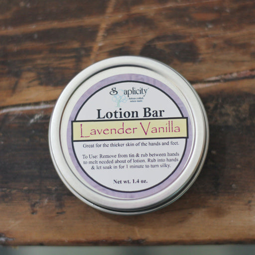 Soaplicity Lavender Vanilla Lotion Bar Lotion Bar