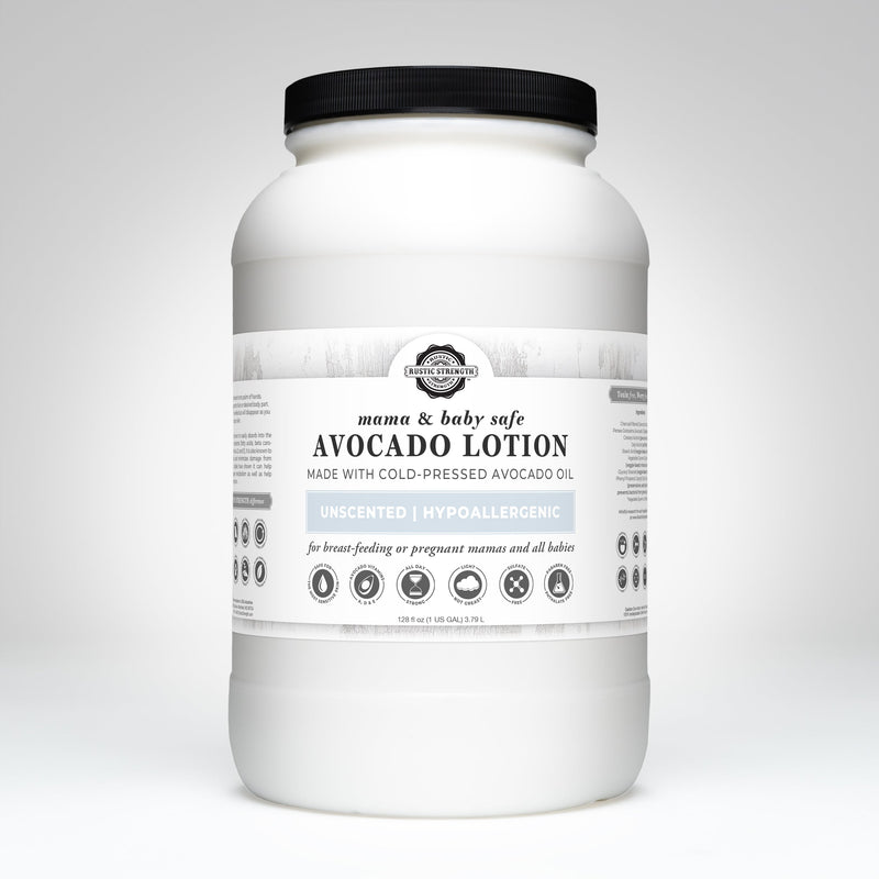 Rustic Strength Avocado Lotion | Mama + Baby Safe Lotion