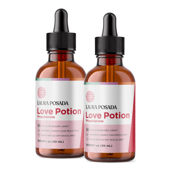 Suplementos Laura Posada by The Brand Atelier Love Potion | Progesterona tópica para Aumentar la Libido, Reducir Sofocos, Mejorar Resequedad de la Piel