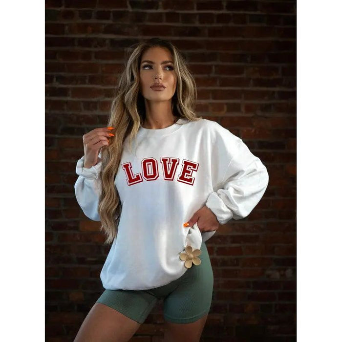 Love Heart Varsity Sweatshirt