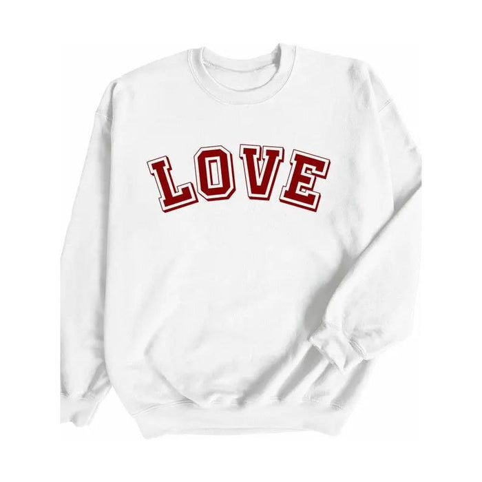 Love Heart Varsity Sweatshirt